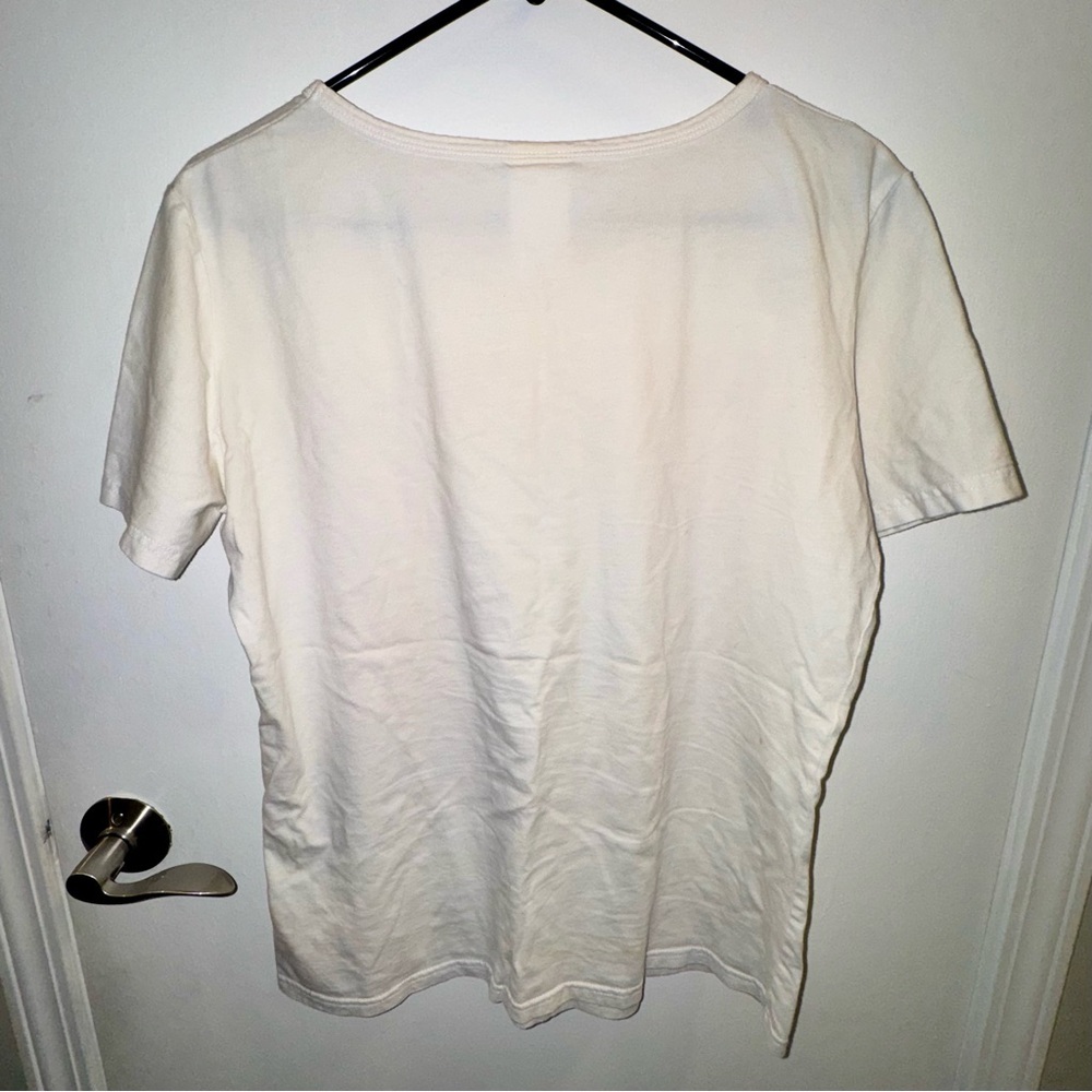 Vintage White Tee with Vibrant Tarot Sun ☀️ Eye 👁️ Graphic - Picture 6 of 8